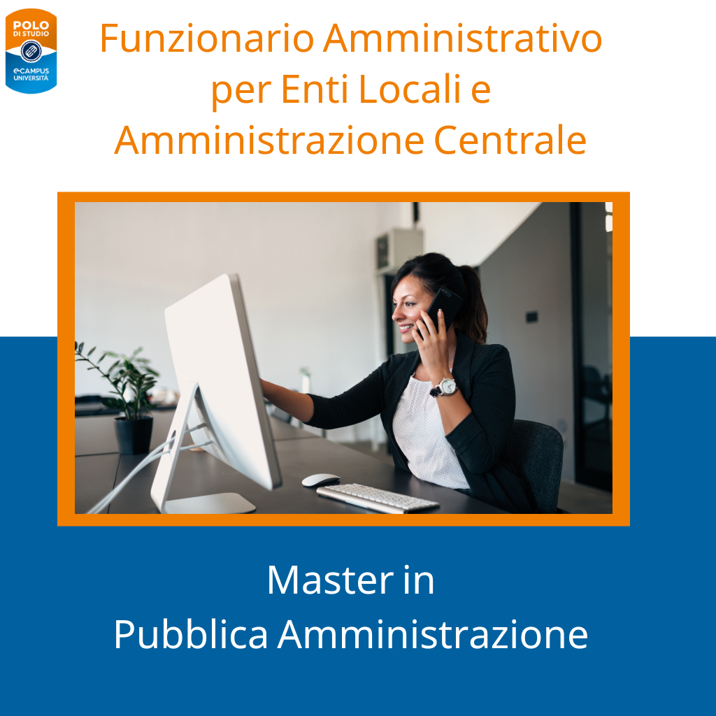 master funzionario amministrativo enti locali ecampus