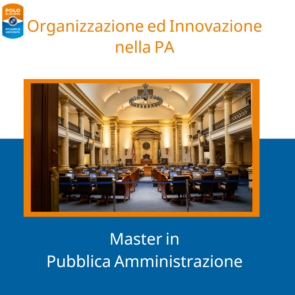 organizzazione pubblica amministrazione master ecampus
